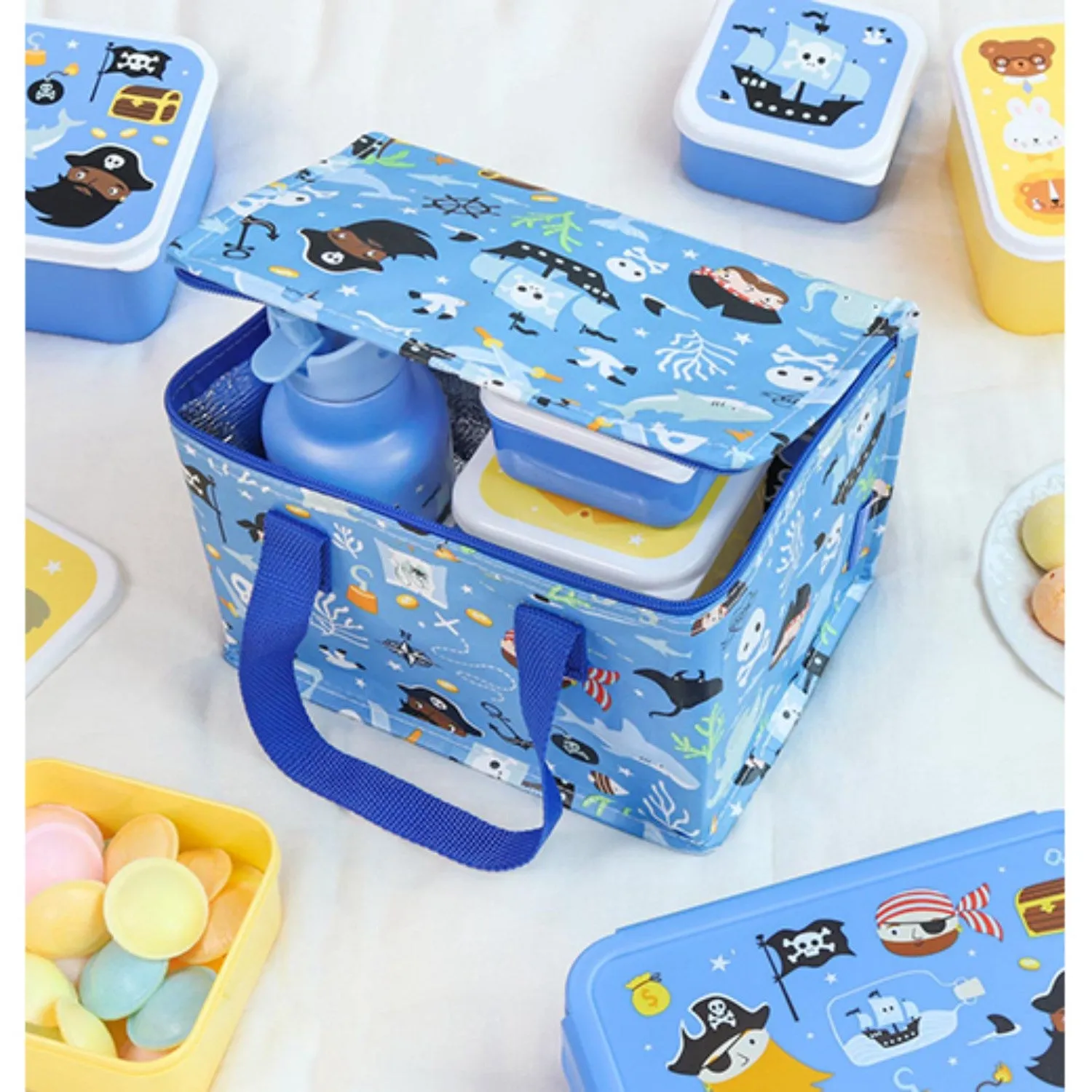 A Little Lovely Company Pirates Cooler Bag