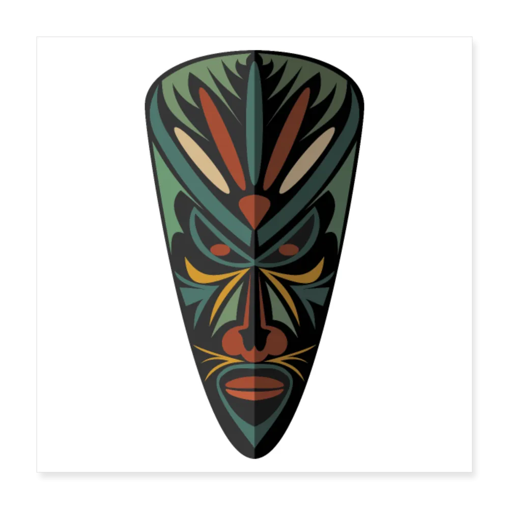 AFRICAN MASK Poster 16x16