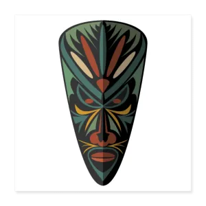 AFRICAN MASK Poster 16x16