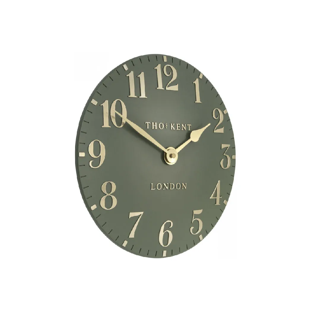 Arabic Wall Clock | Lichen Green | 12''