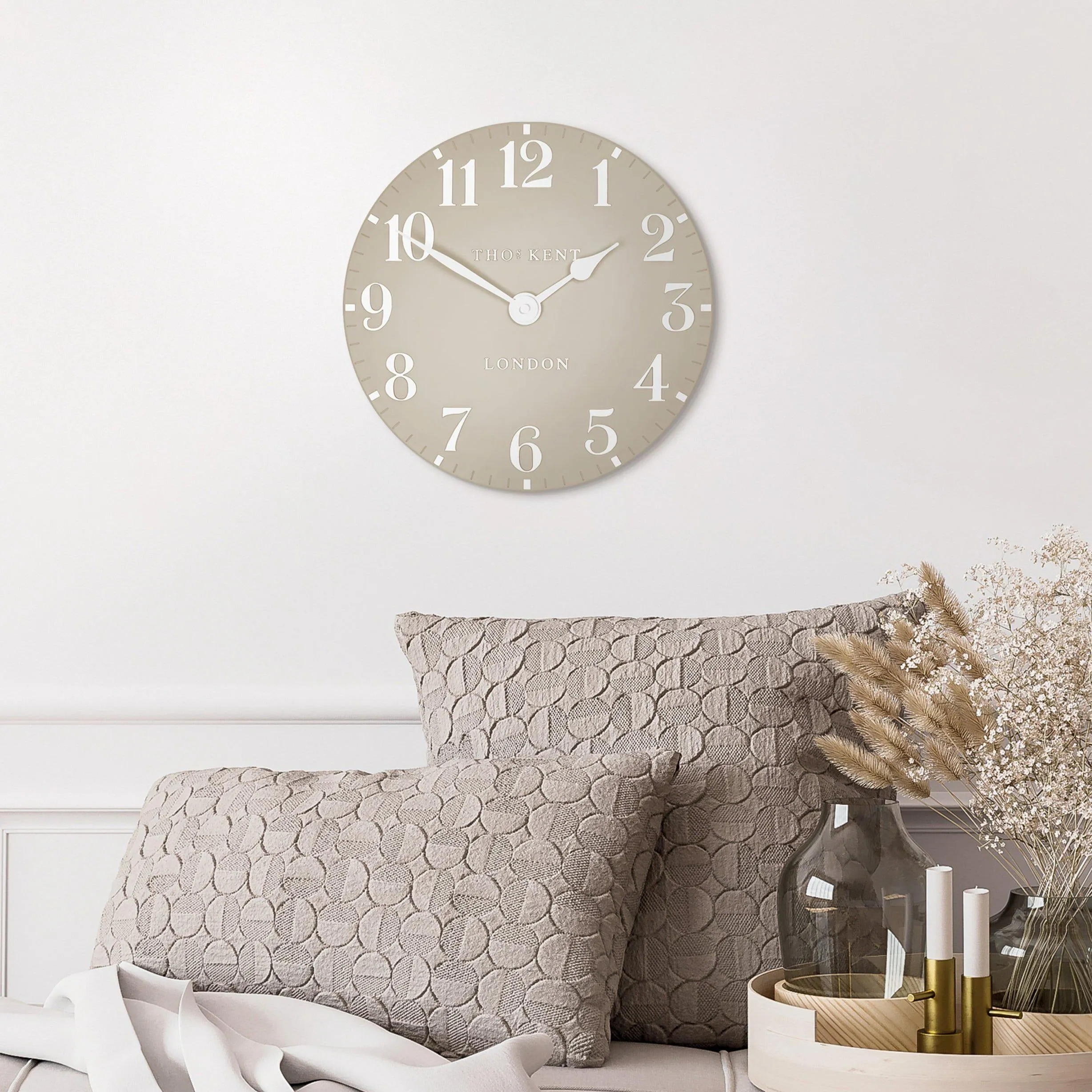 Arabic Wall Clock | Sand | 12"