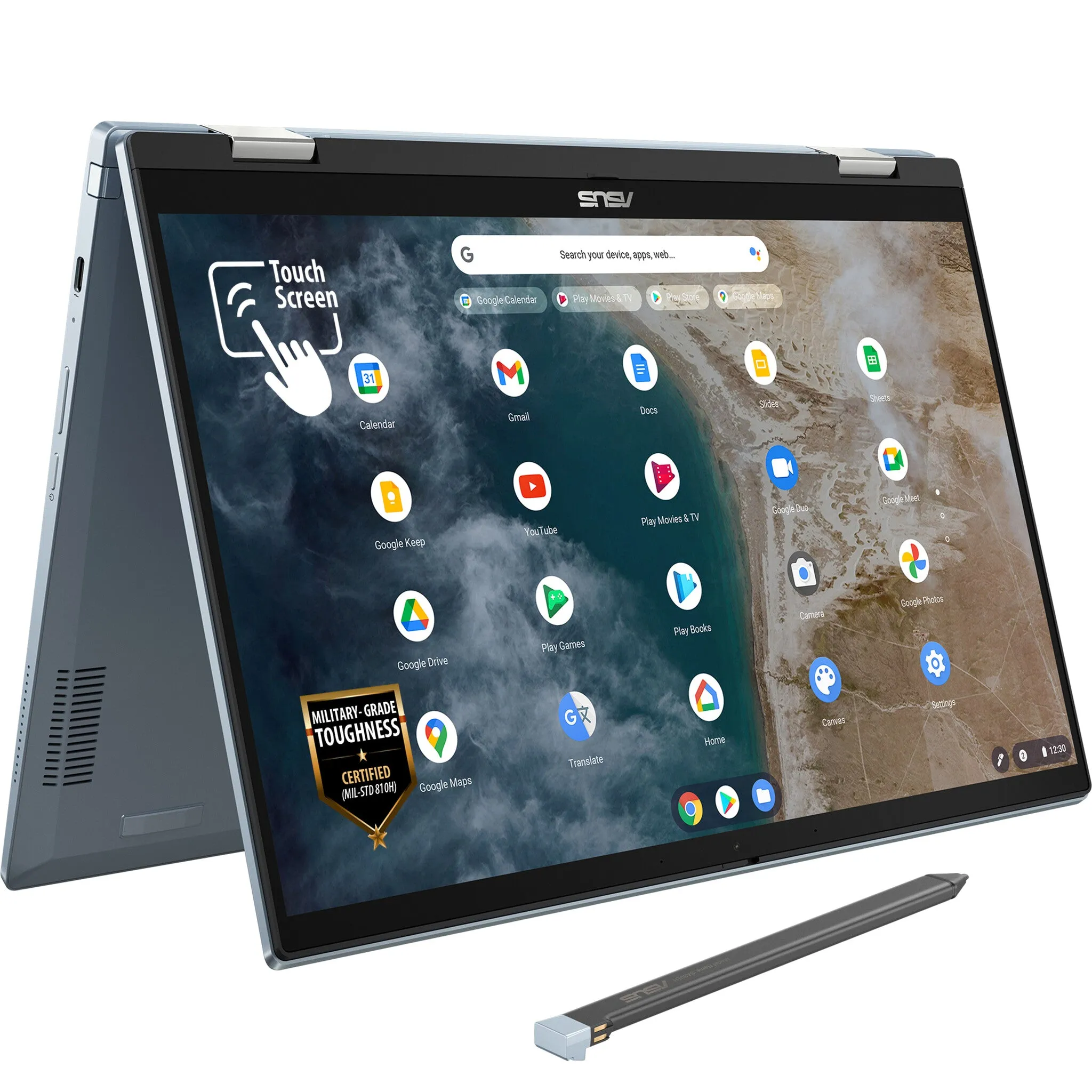 ASUS Chromebook Flip CX5 CX5400FMA-AI0112 14" Chromebook - Intel Core i7-1160G7, 8GB RAM, 512GB SSD, Touchscreen, ChromeOS, Blue