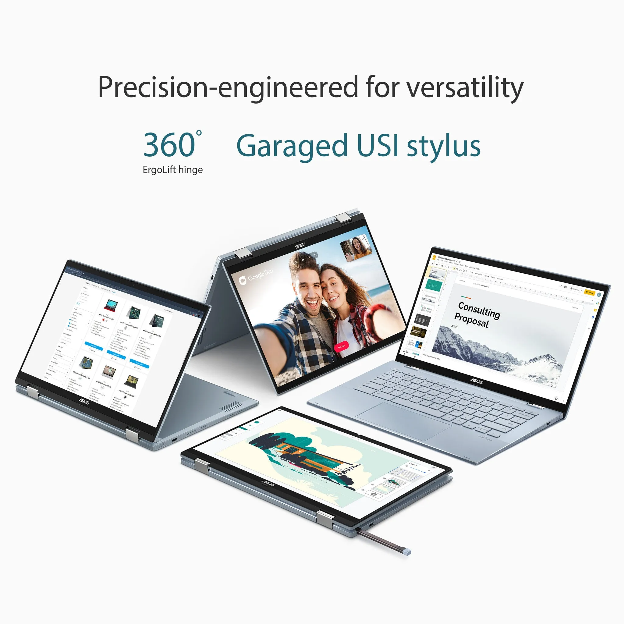 ASUS Chromebook Flip CX5 CX5400FMA-AI0112 14" Chromebook - Intel Core i7-1160G7, 8GB RAM, 512GB SSD, Touchscreen, ChromeOS, Blue