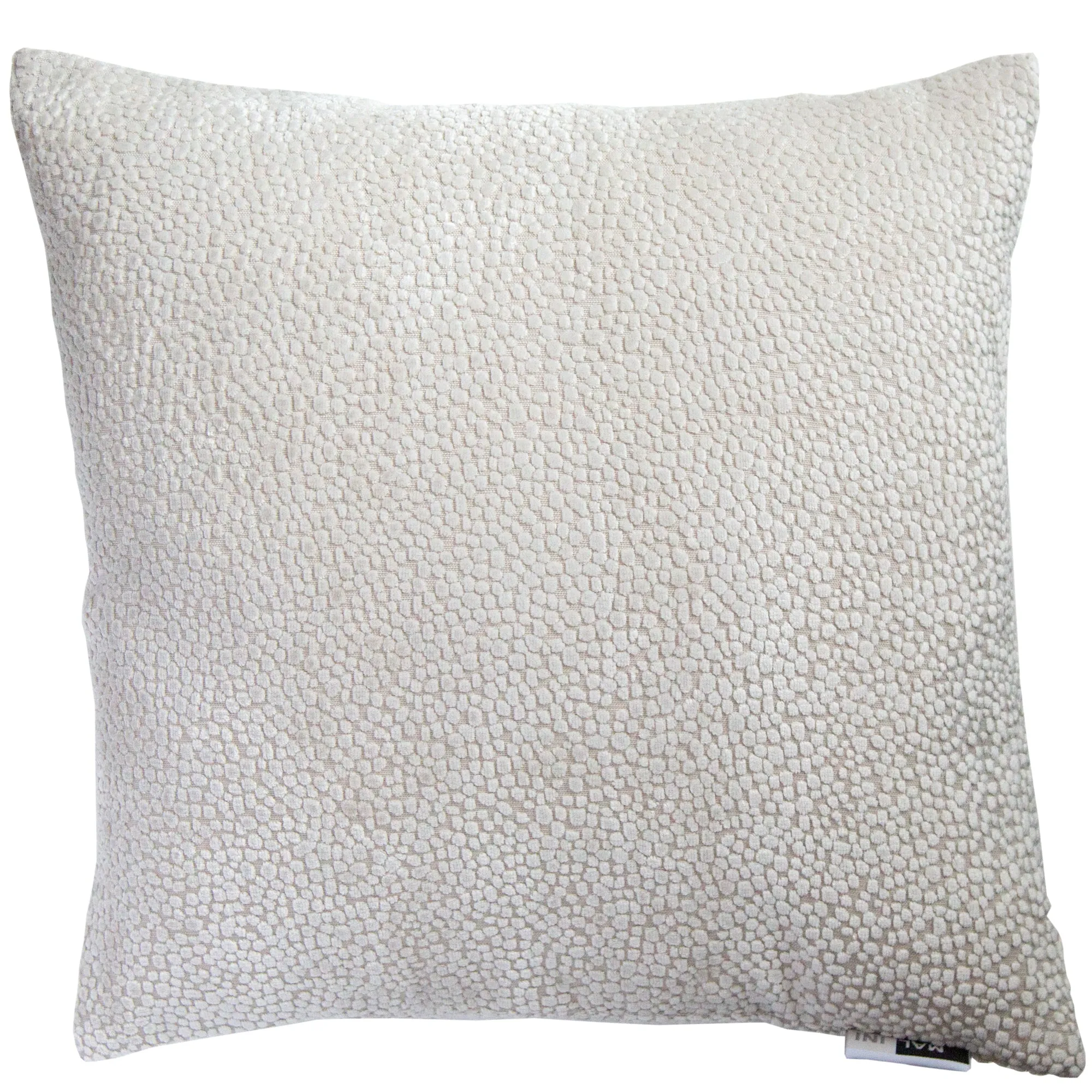 Bingham Cut Velvet Cushion | Cream Dots | 56x56cm