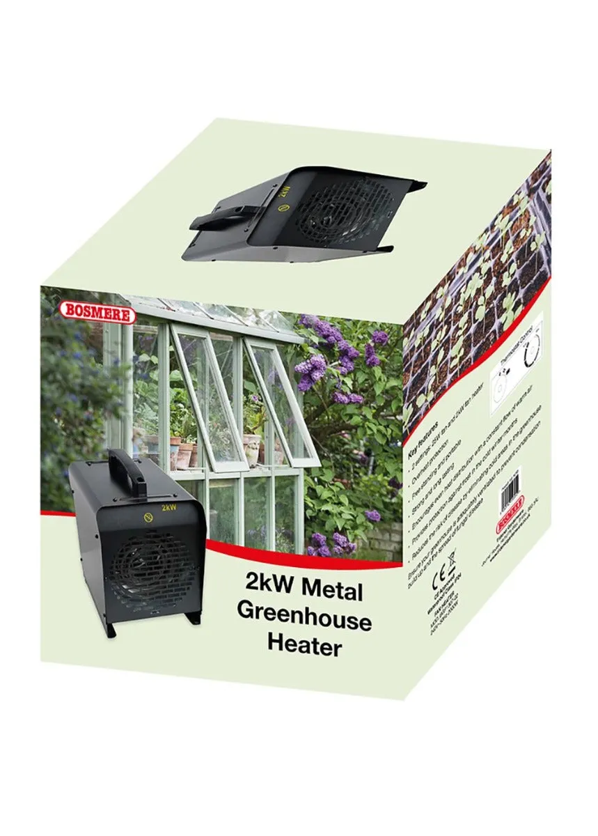 Bosmere Electric Greenhouse Heater 2Kw