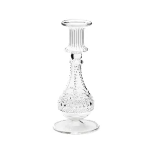Bounty Taper Candle Holder | Glass | 19cm