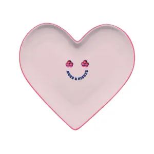 Ceramic 'Hugs & Kisses' Decorative Heart Plate | Living Collection