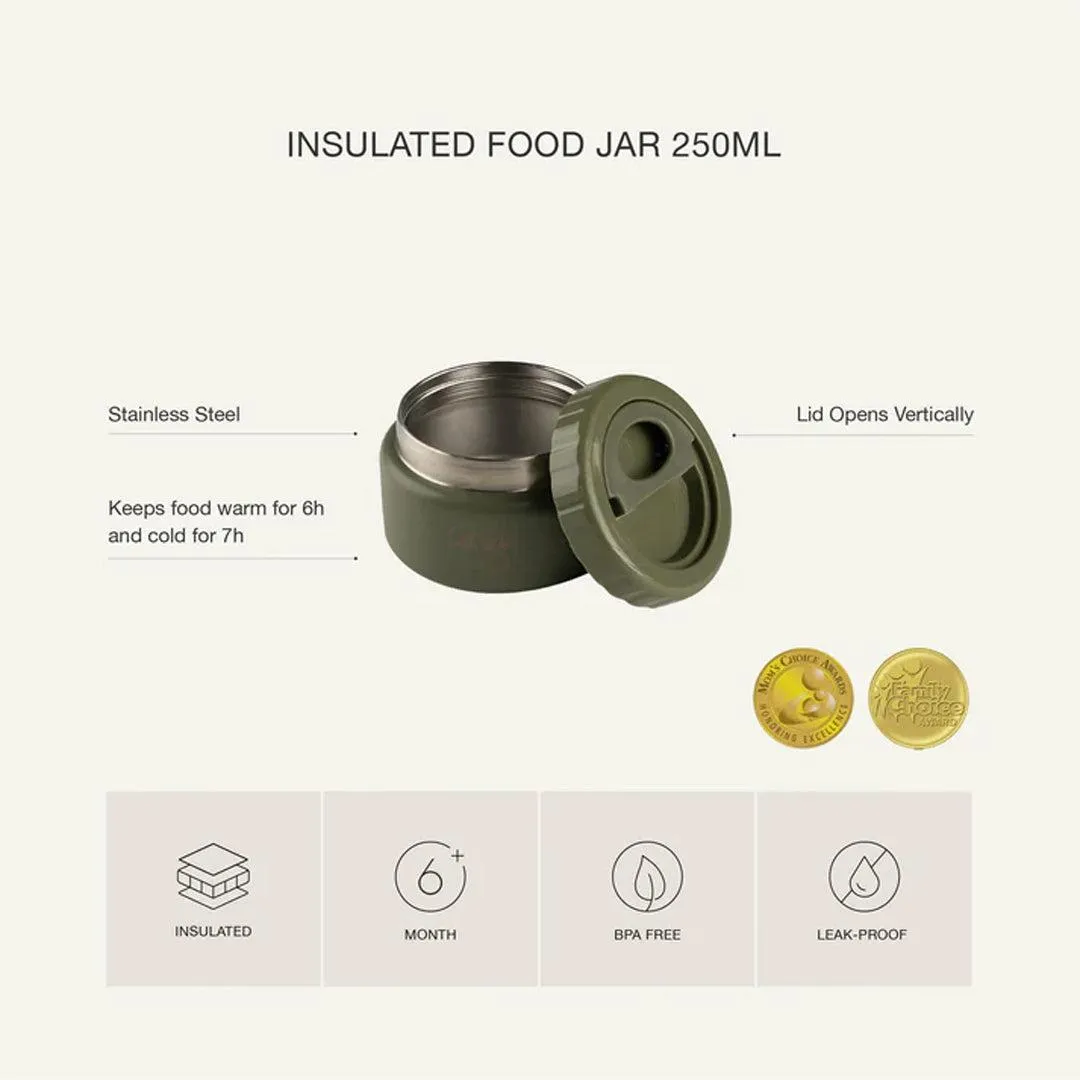 Citron Stainless Steel Insulated Food Jar - Green