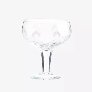 Cocktail Glass with Cutting