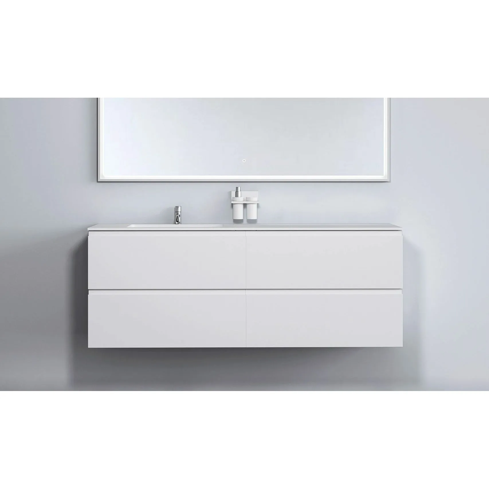 Copenhagen Bath Romsø Left Wash Basin, L160 Cm