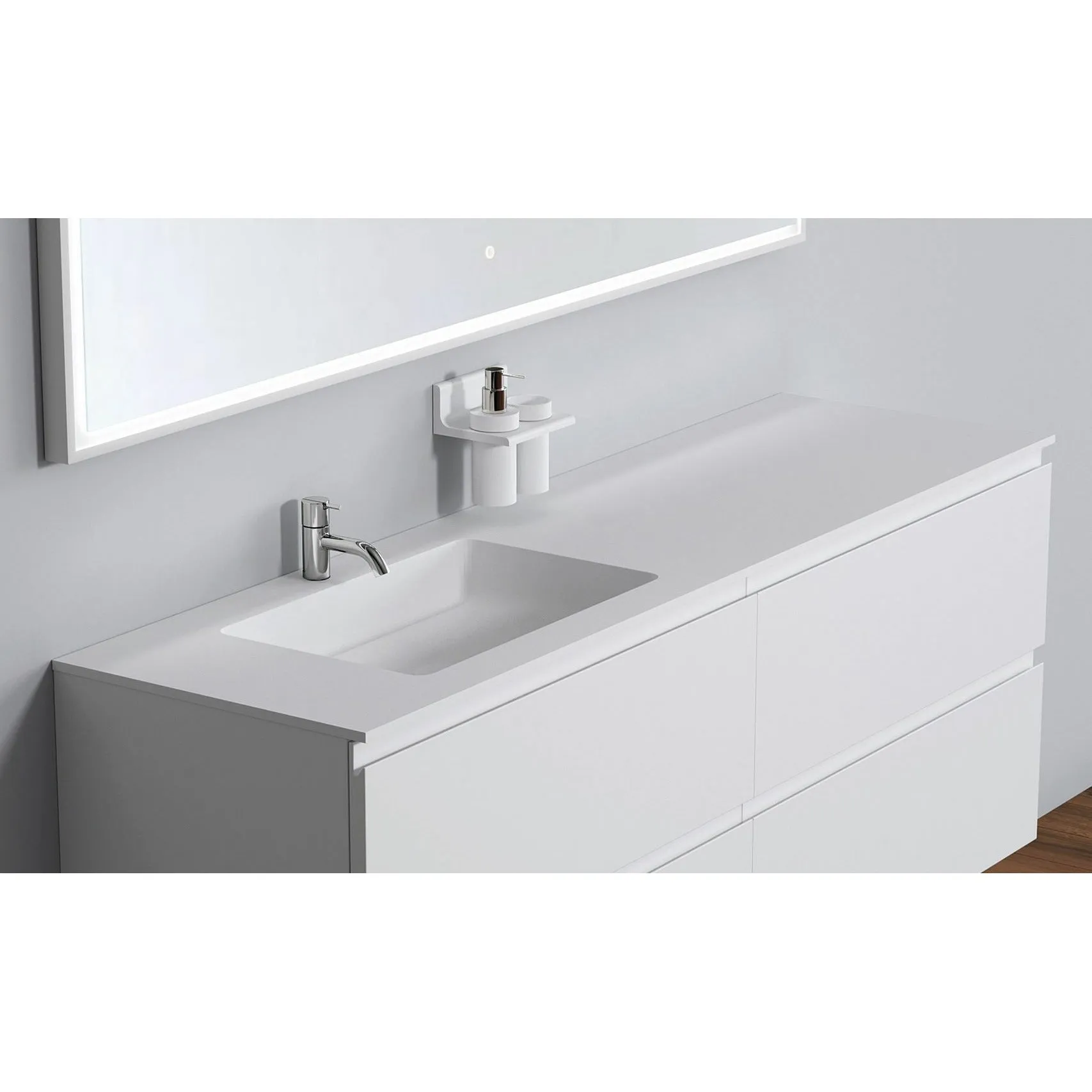 Copenhagen Bath Romsø Left Wash Basin, L160 Cm