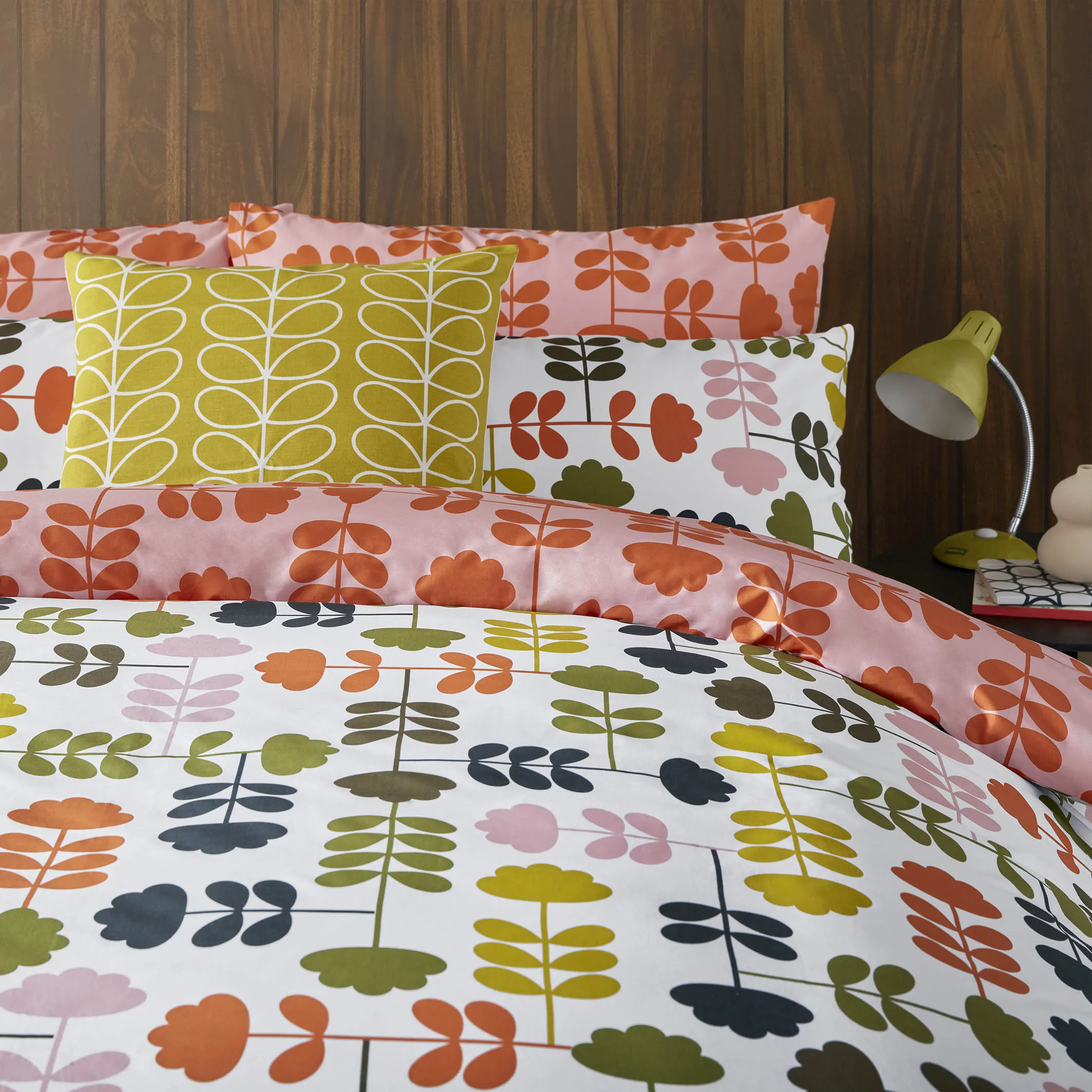 Cut Stem Duvet Cover & Pillowcase Set | Paprika