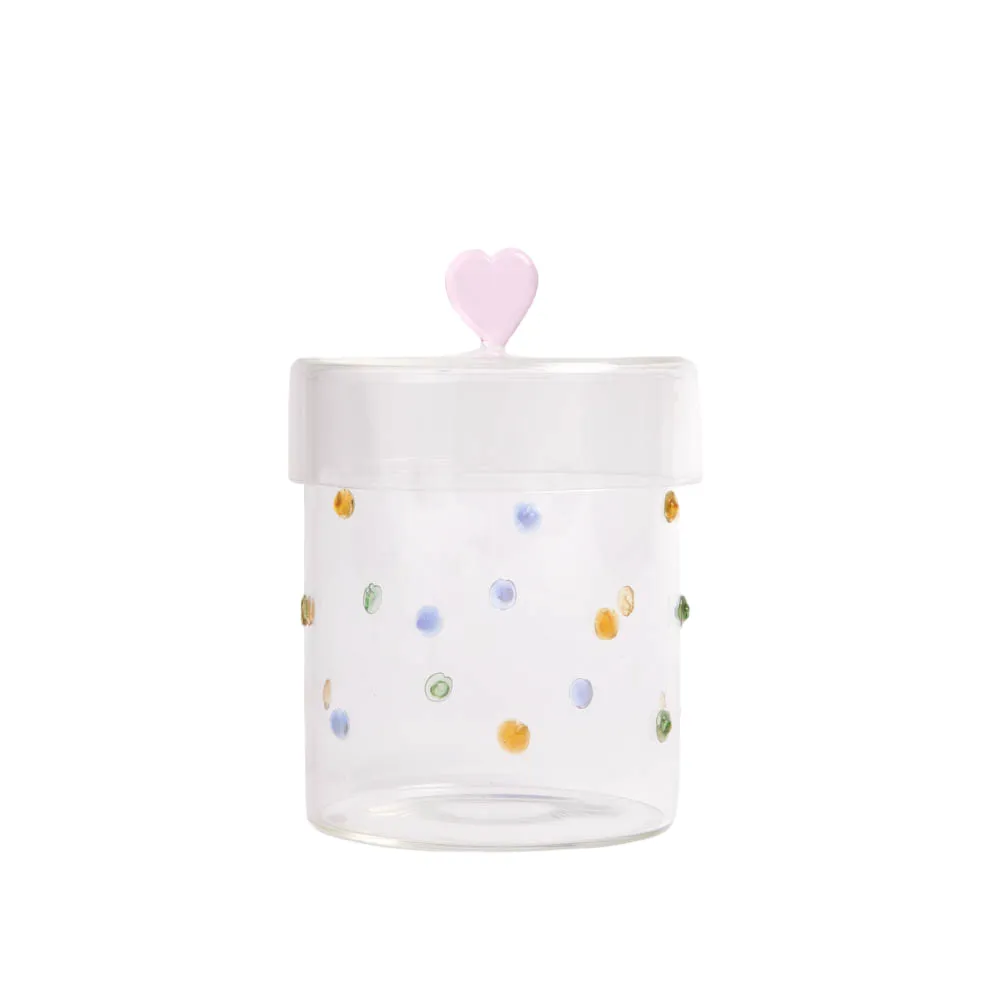 Dotty Glass Storage Jar