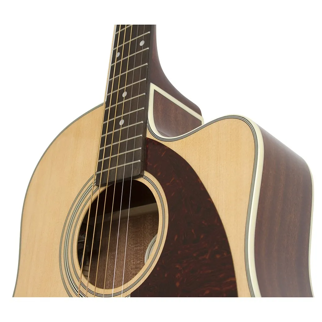 Epiphone J15 EC Deluxe Acoustic Guitar in Case - Natural