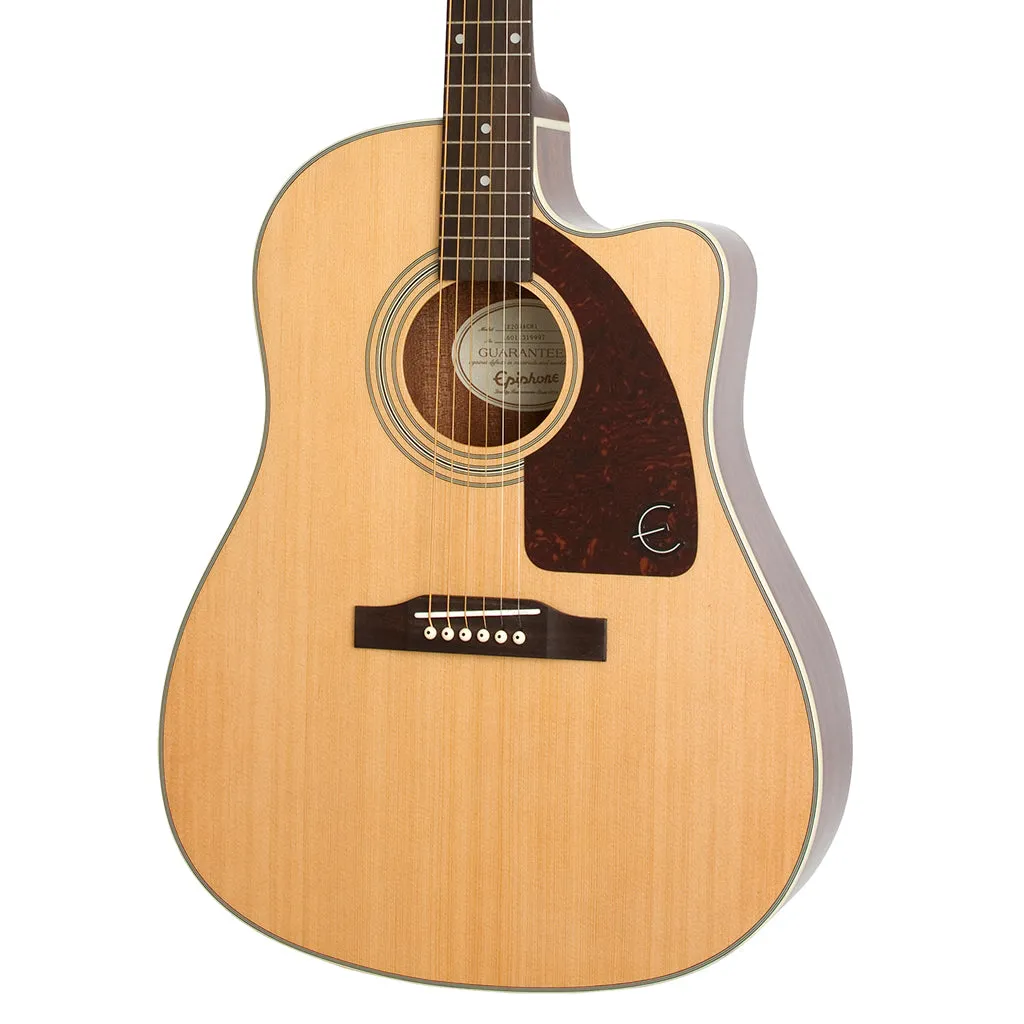 Epiphone J15 EC Deluxe Acoustic Guitar in Case - Natural