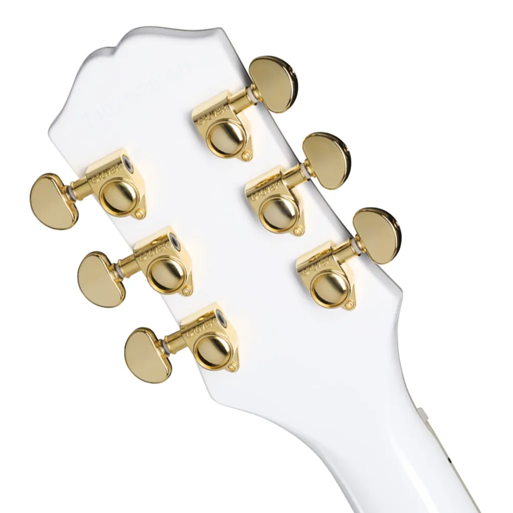 Epiphone Les Paul Custom with Premium Gig Bag - Alpine White