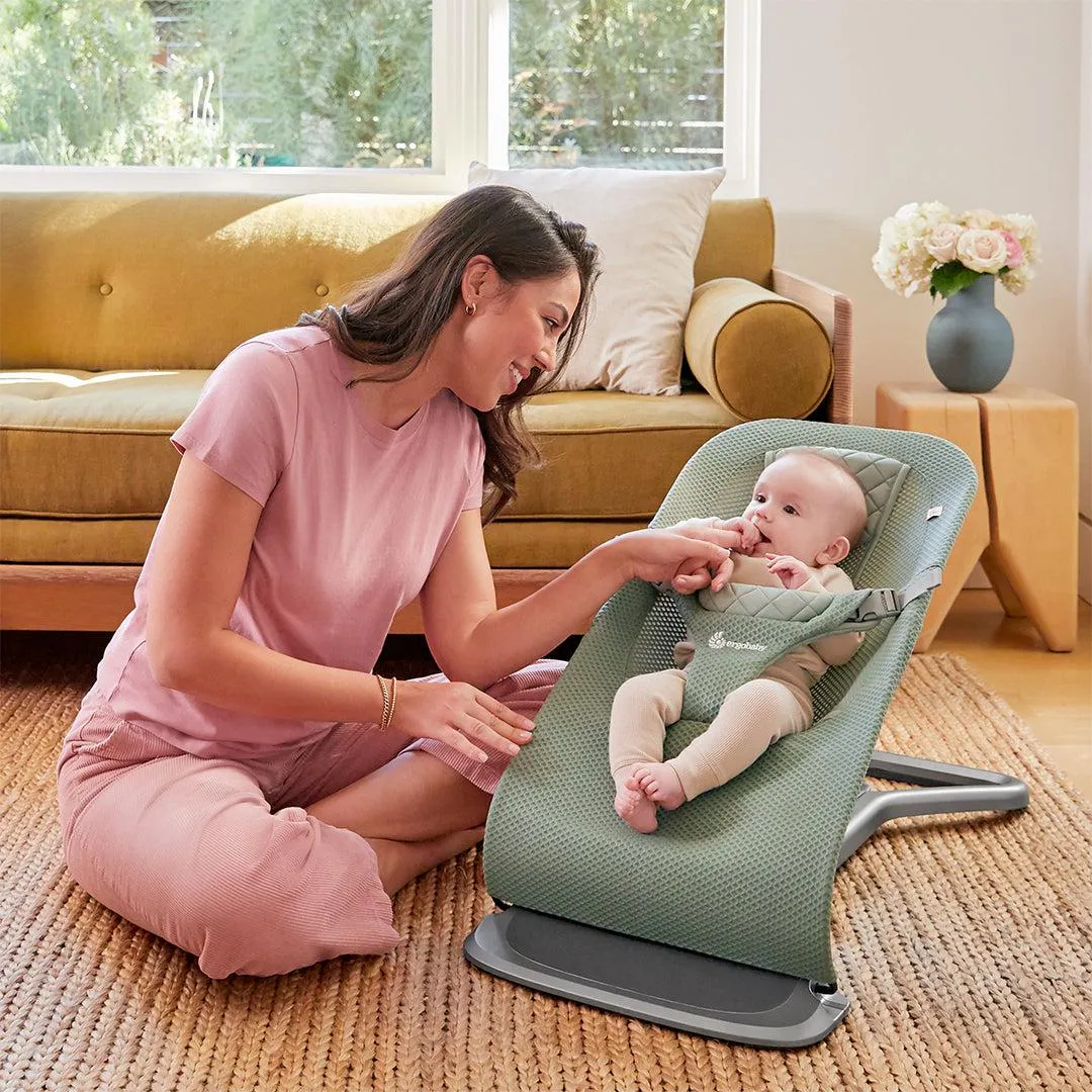 Ergobaby Evolve Mesh Baby Bouncer - Sage Green