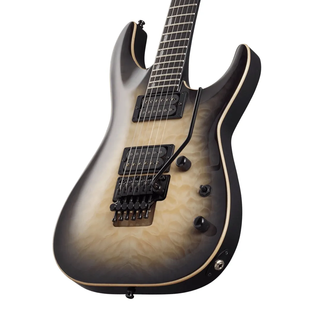 ESP E-II Horizon FR Quilt Maple Top Electric Guitar - Black Natural Burst