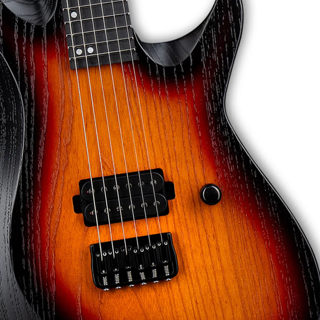 ESP USA HDX-1 Limited Edition Electric Guitar - 3-Tone Sunburst, Open Grain Satin