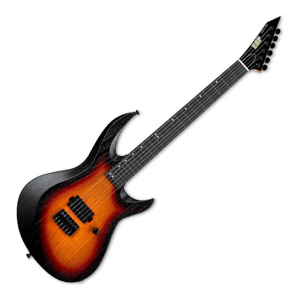 ESP USA HDX-1 Limited Edition Electric Guitar - 3-Tone Sunburst, Open Grain Satin