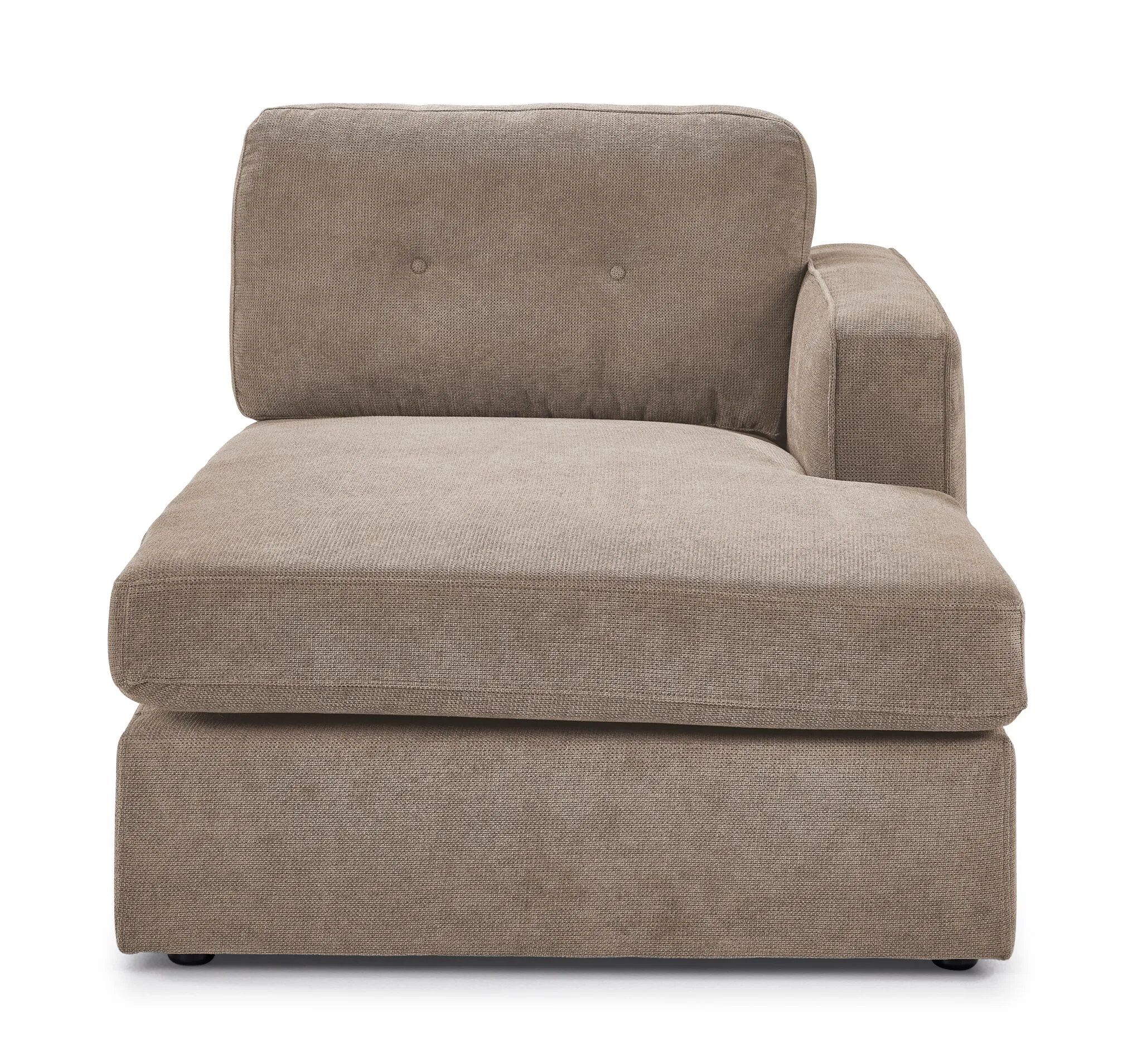Feeling Connected - Connex 3-Piece Modular Sectional with Chaise and Drawer Console -Beige