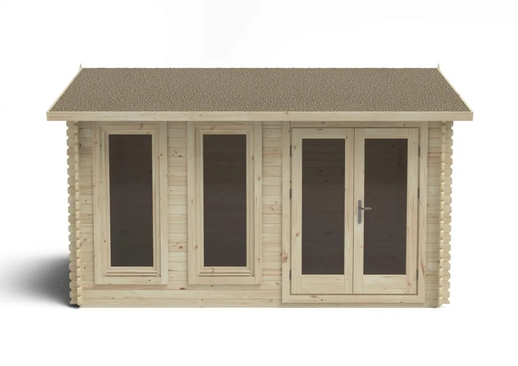 Forest Garden Chiltern 4m x 3m Single Glazed Log Cabin - 24kg Felt - No Underlay