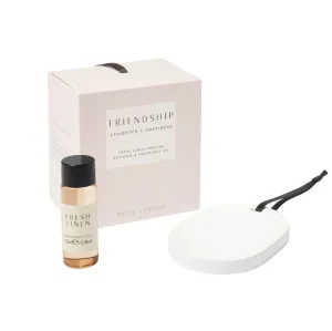 'Friendship' Hanging Ceramic Diffuser | Fresh Linen & Lily