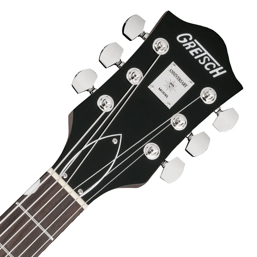 Gretsch - G6118T Players Edition Anniversary Hollow Body with String-Thru Bigsby - Two-Tone Copper Metallic/Sahara Metallic