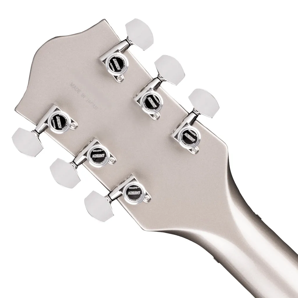 Gretsch - G6118T Players Edition Anniversary Hollow Body with String-Thru Bigsby - Two-Tone Copper Metallic/Sahara Metallic