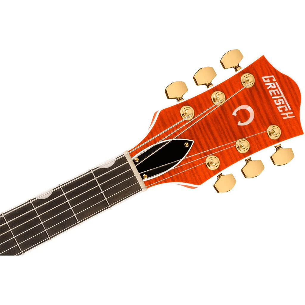 Gretsch Nashville Hollow Body Ebony Fingerboard with String Thru Bigsby and Gold Hardware - Orange Stain