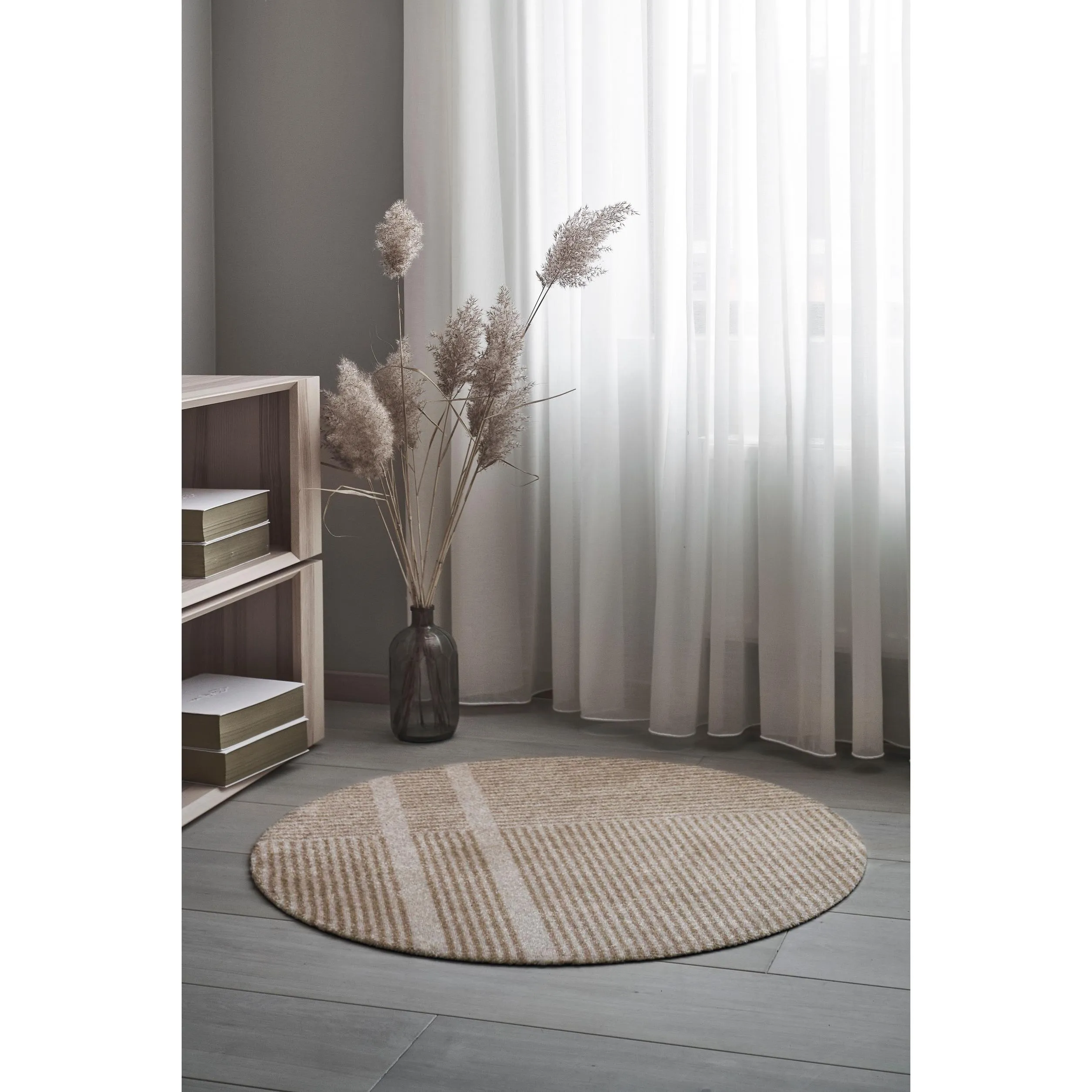 Heymat Doormat Løype Sunny Yellow, 150x150cm
