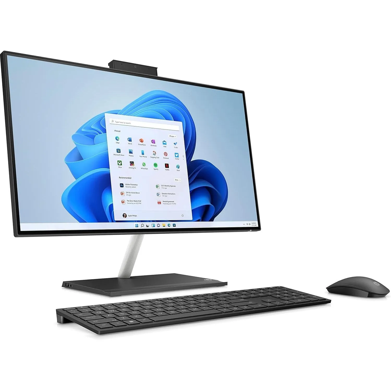 HP 24" All-in-One Desktop 8GB RAM 256GB AMD Radeon Graphics, Black | 650G3EA#ABU