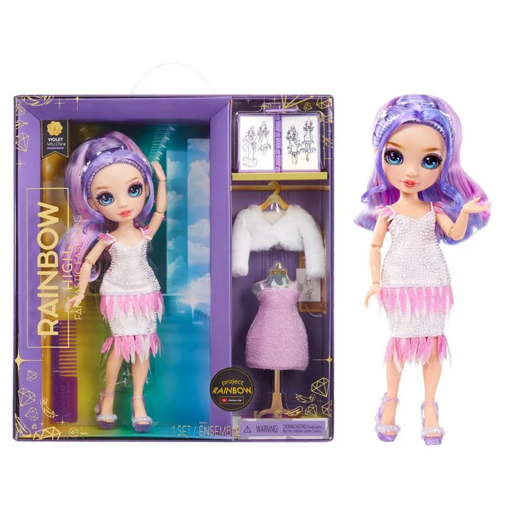 Huada Doll Set Purple 11"