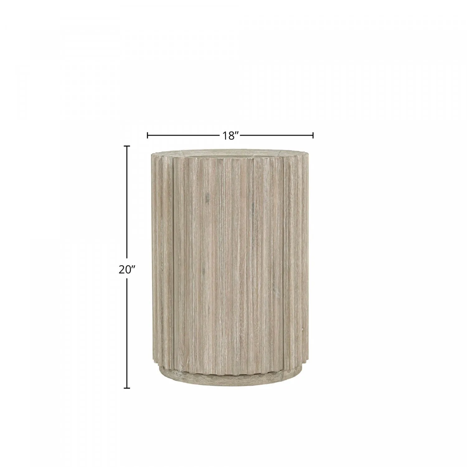 Humbach Side Table - White Washed Natural