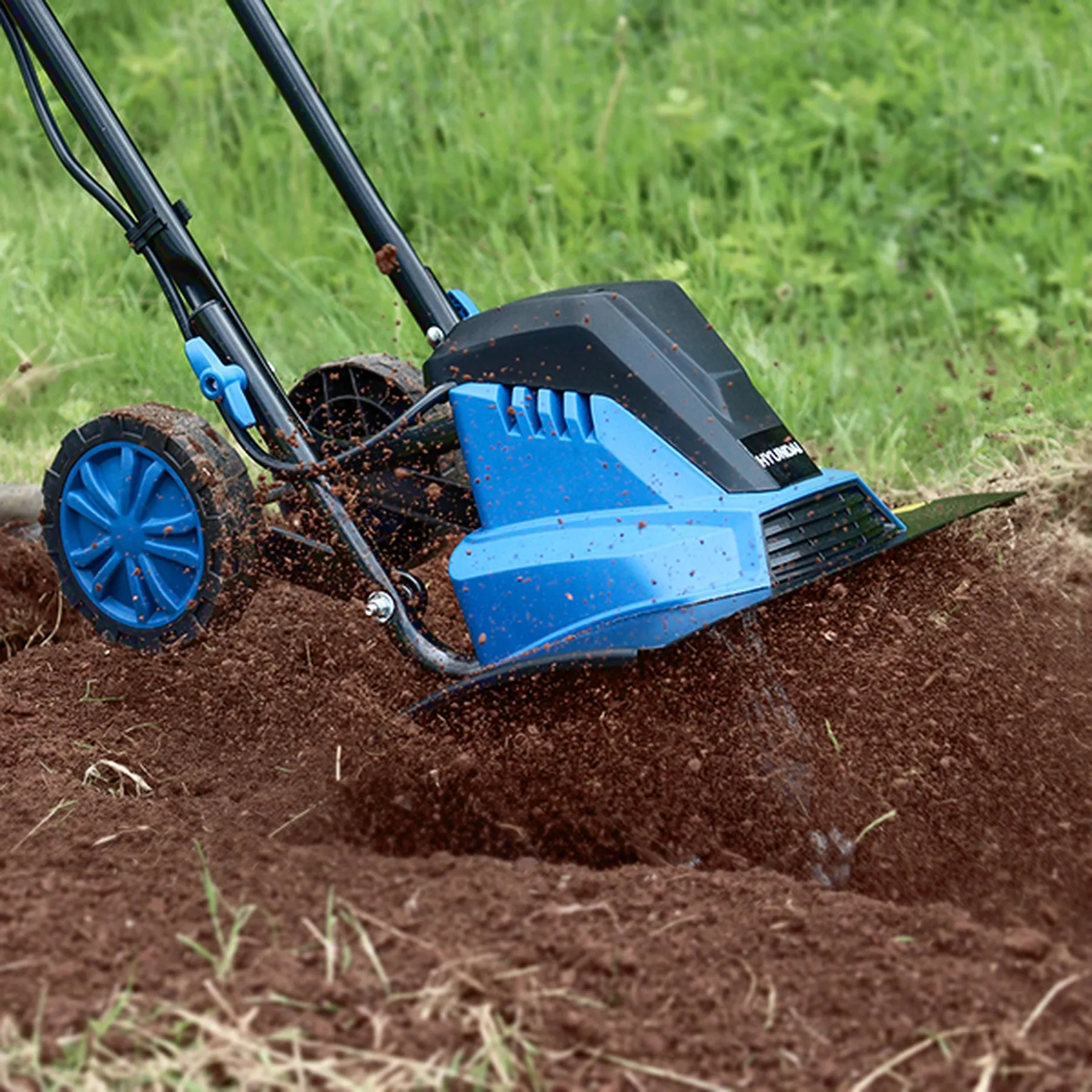 Hyundai HYT1500E Electric Garden Tiller, Cultivator, Rotovator & Rototiller