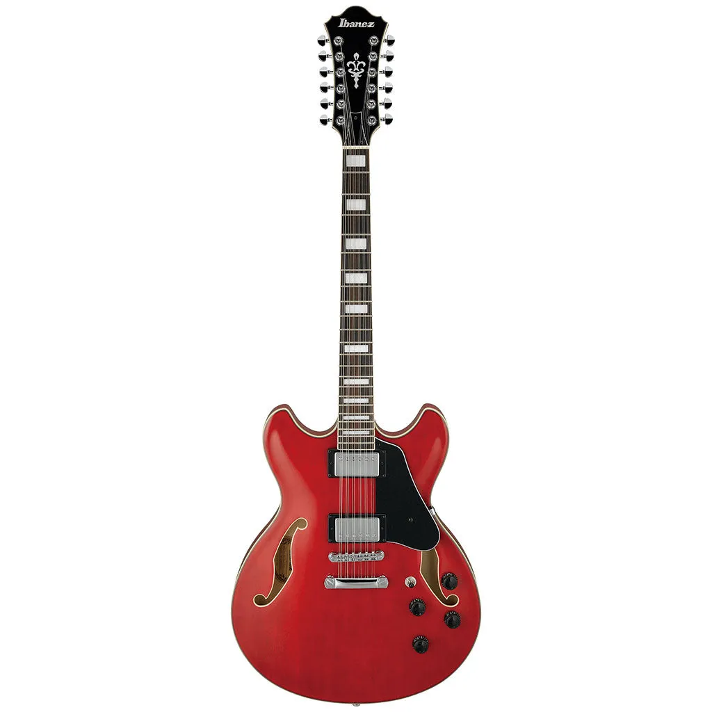 Ibanez AS7312 12 String Artcore - Transparent Cherry Red