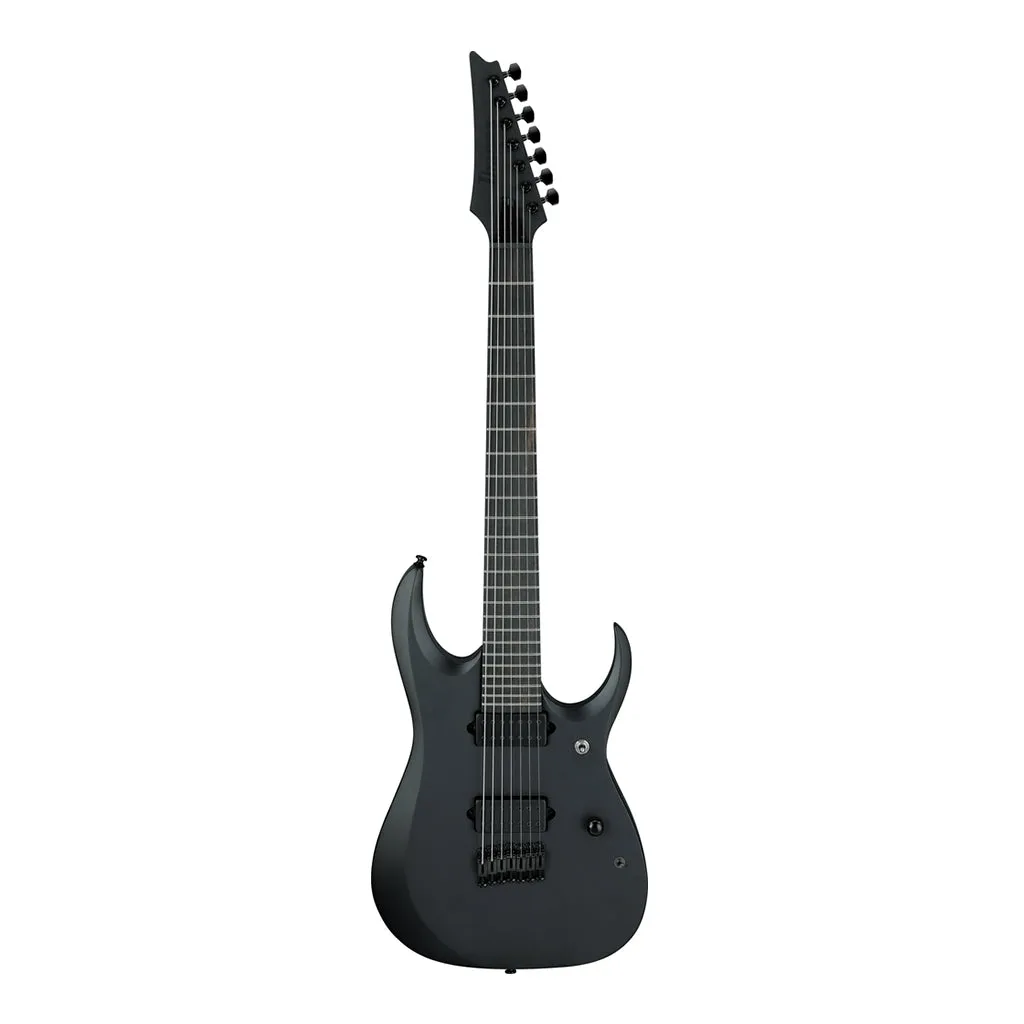 Ibanez RGDRB71 7-String Electric Guitar with Nyatoh Body and Ebony Fretboard - Black Flat