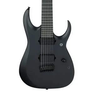 Ibanez RGDRB71 7-String Electric Guitar with Nyatoh Body and Ebony Fretboard - Black Flat