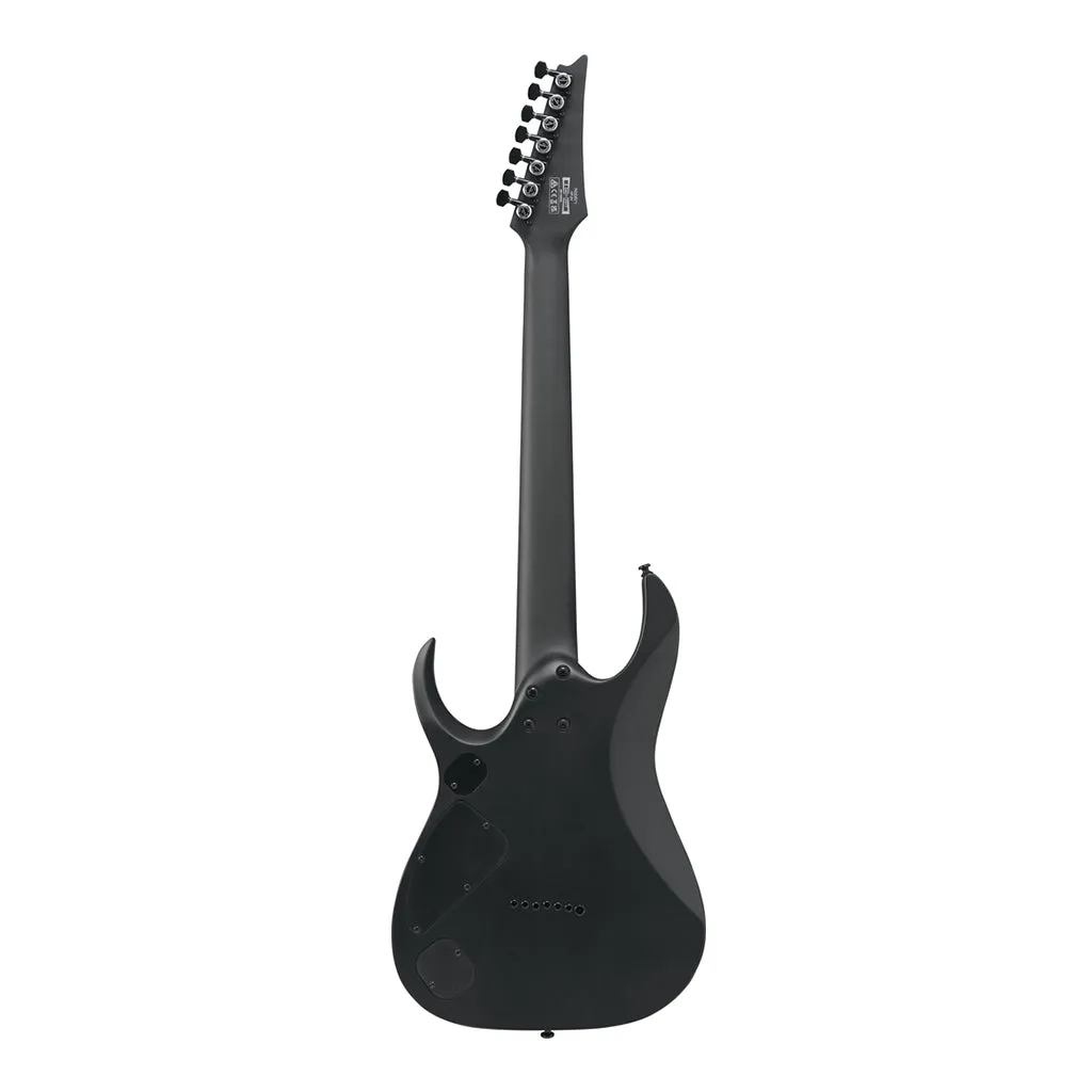 Ibanez RGDRB71 7-String Electric Guitar with Nyatoh Body and Ebony Fretboard - Black Flat