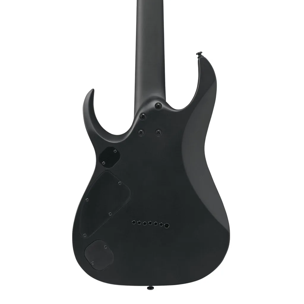 Ibanez RGDRB71 7-String Electric Guitar with Nyatoh Body and Ebony Fretboard - Black Flat