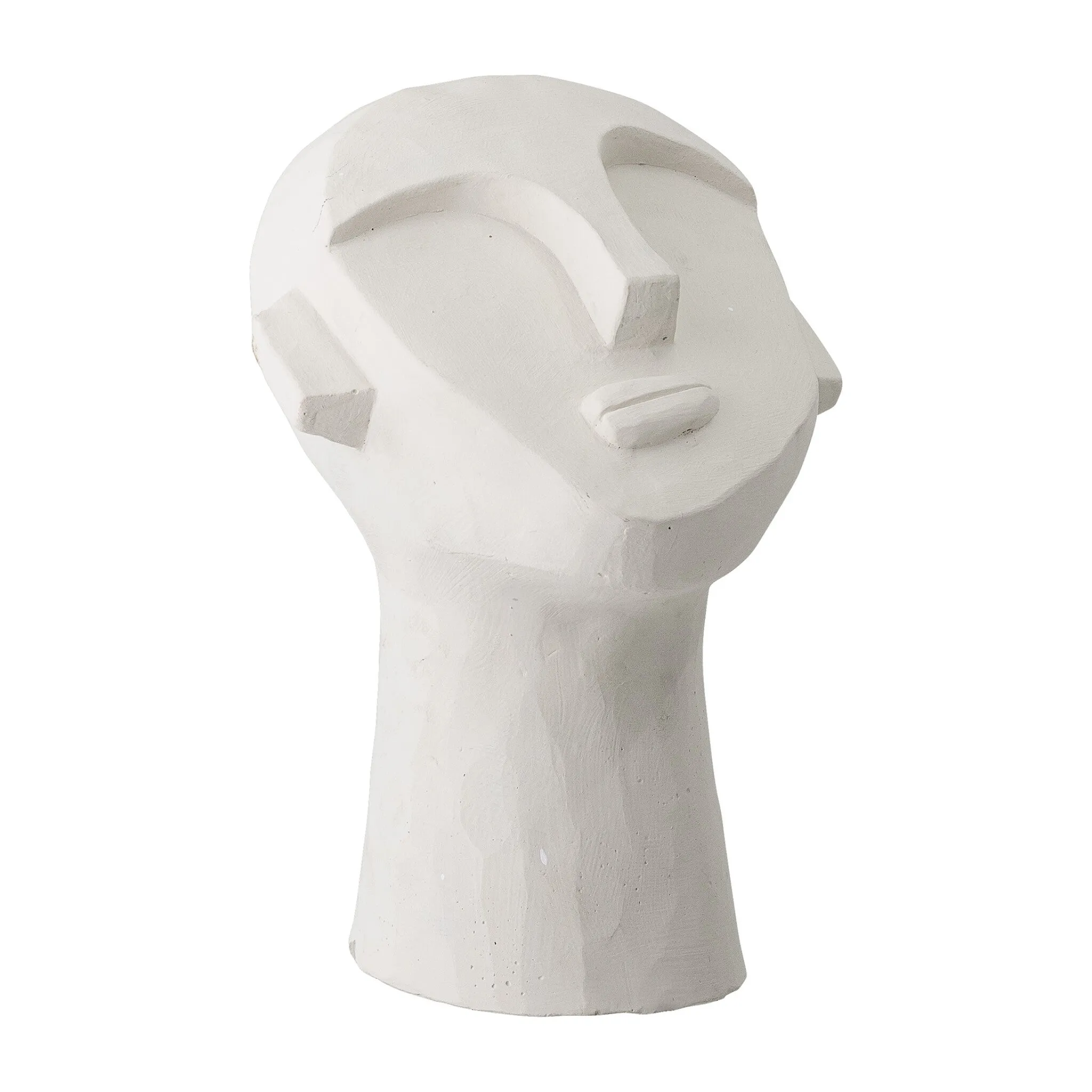 Indo Deco Ornament | Cement | White