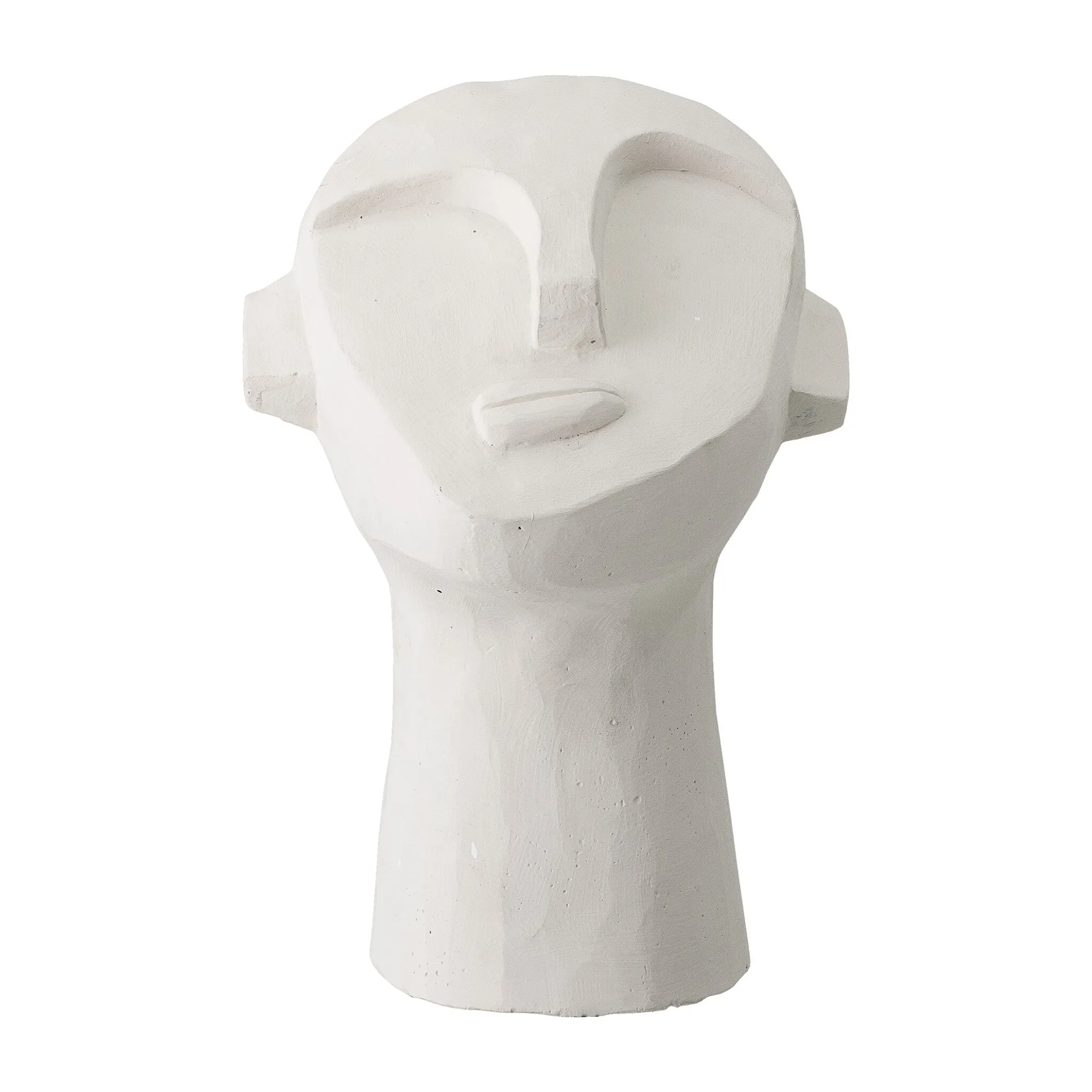 Indo Deco Ornament | Cement | White