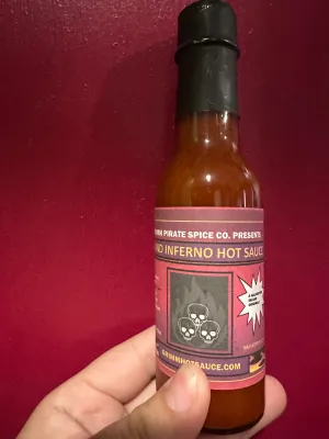 Island Inferno 5 oz Bottle Of Hot Sauce