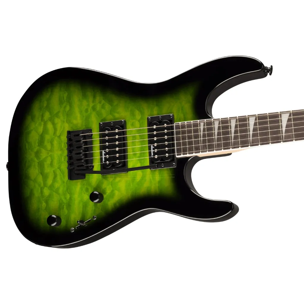 Jackson JS Series Dinky JS20 DKQ 2PT in Transparent Green Burst