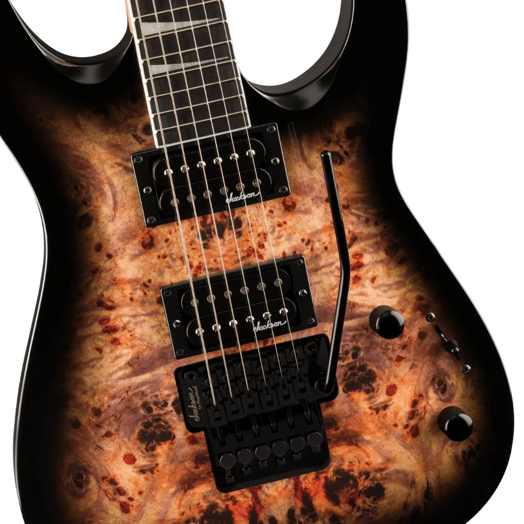 Jackson JS Series Dinky JS32 DKAP in Transparent Black Burst