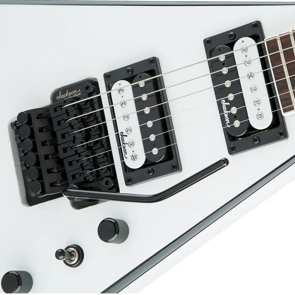 Jackson JS Series King V JS32 - White with Black Bevels - Amaranth | Electric Guitars | 2910224577