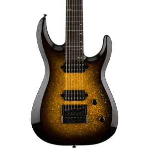 Jackson Pro Plus Series DK Modern Evertune 7, Ebony Fingerboard, Gold Sparkle