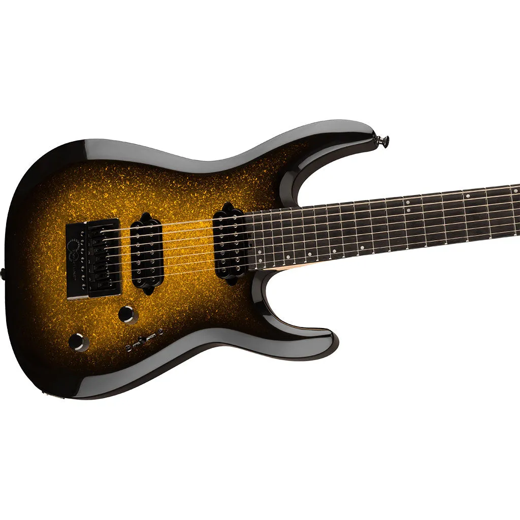 Jackson Pro Plus Series DK Modern Evertune 7, Ebony Fingerboard, Gold Sparkle