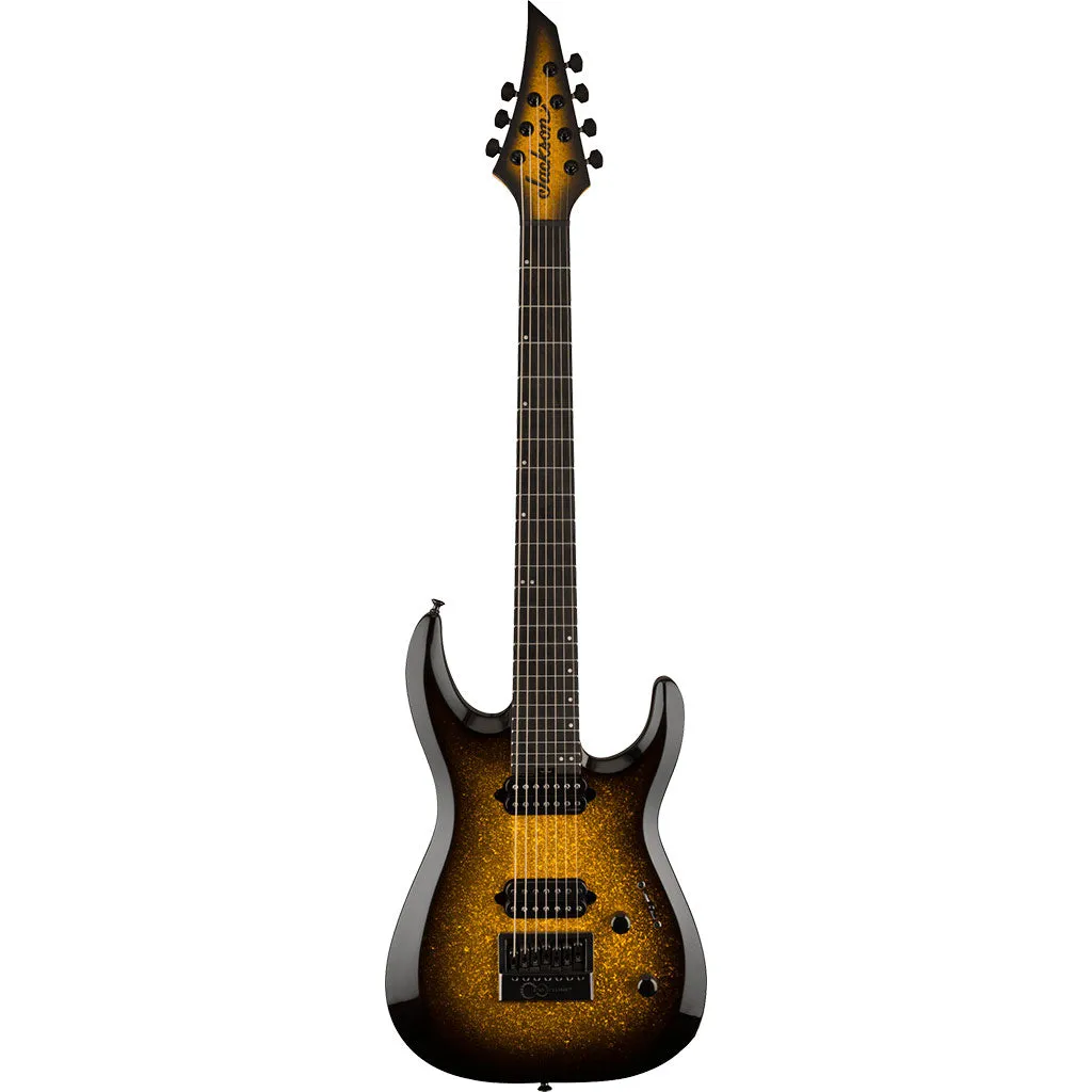 Jackson Pro Plus Series DK Modern Evertune 7, Ebony Fingerboard, Gold Sparkle