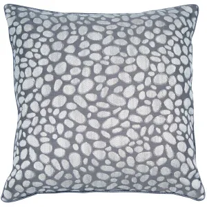 Jacquard Pebbles Cushion | Grey | 50x50cm